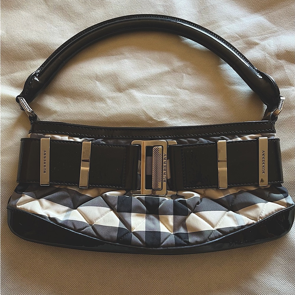 BURBERRY ✨Quilted Nova Check Shoulder Evening Bag